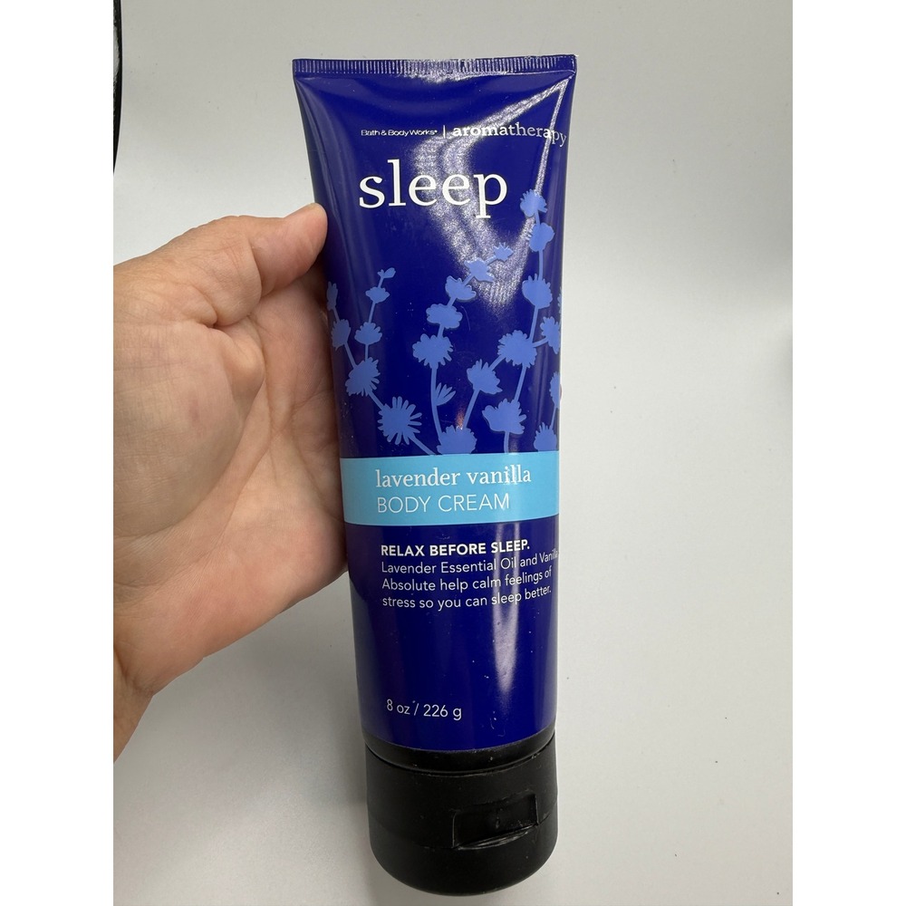 Bath & Body Works Aromatherapy Sleep Lavender Vanilla Body Cream 8oz Tube
